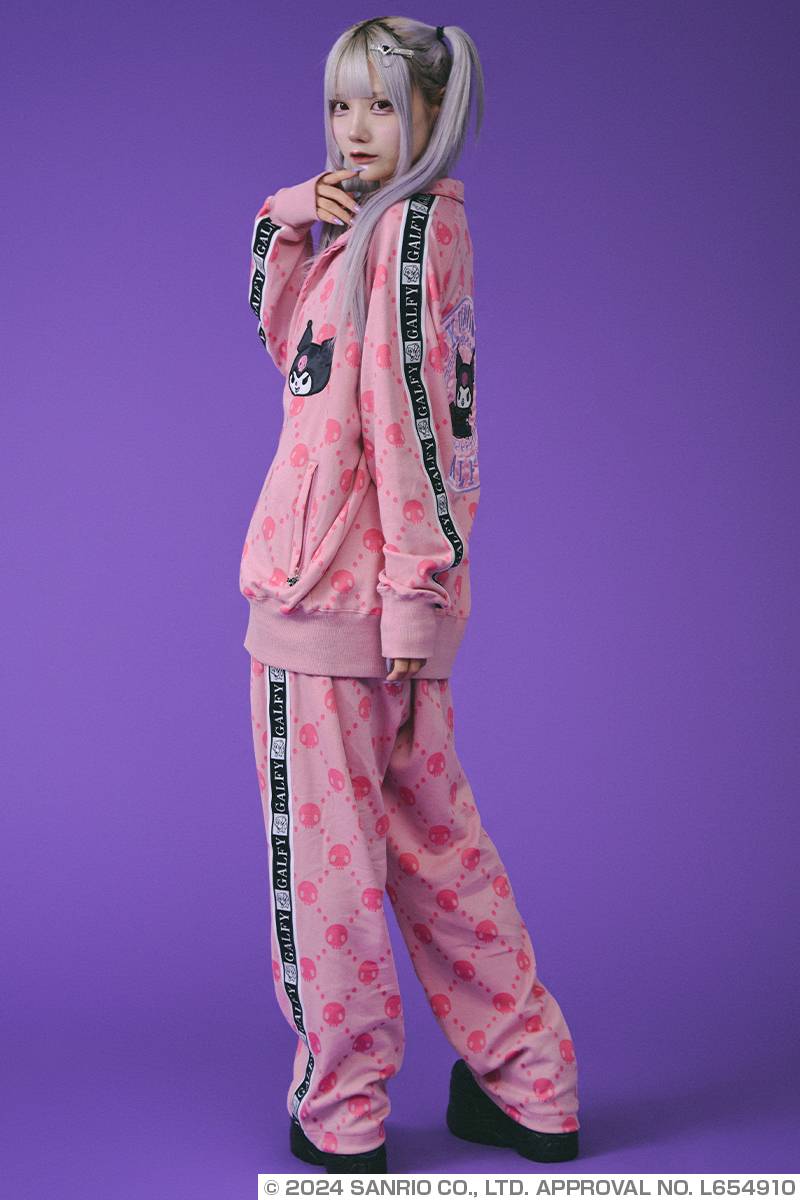 クロミ×GALFY(ガルフィー) ドクロだらけセットアップ - Pink / ロック