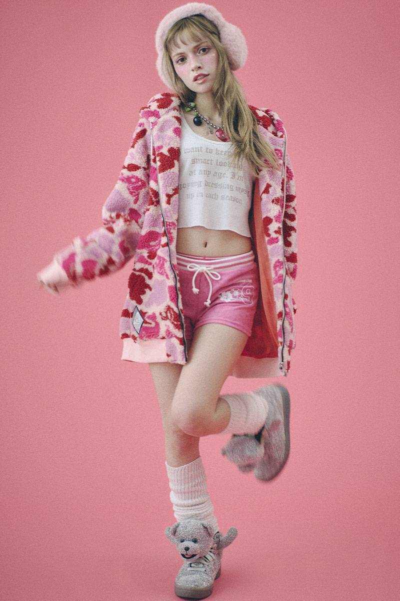 GALFY (ガルフィー) ガルフィーカモボアパーカー PINK / ロック