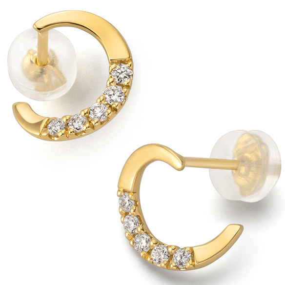 K18イエローゴールド ダイヤモンド ピアス | 高品質 金・プラチナ