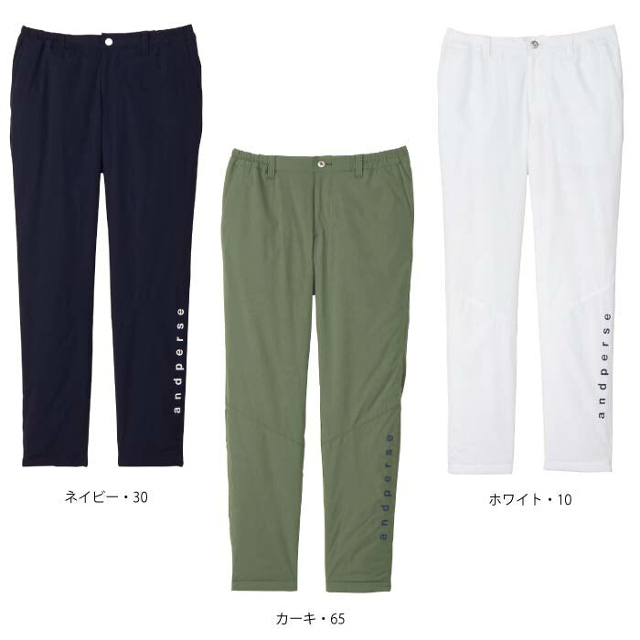 and per se アンパスィ メンズ ゴルフウェア エアロカプセル中綿パンツ