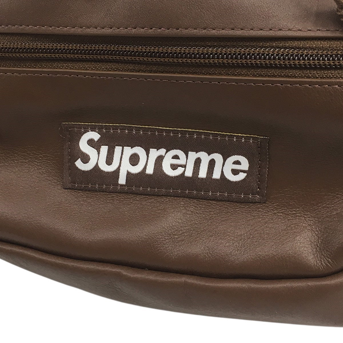 Supreme(シュプリーム) 24AW Leather Waist Bagボックスロゴ レザー