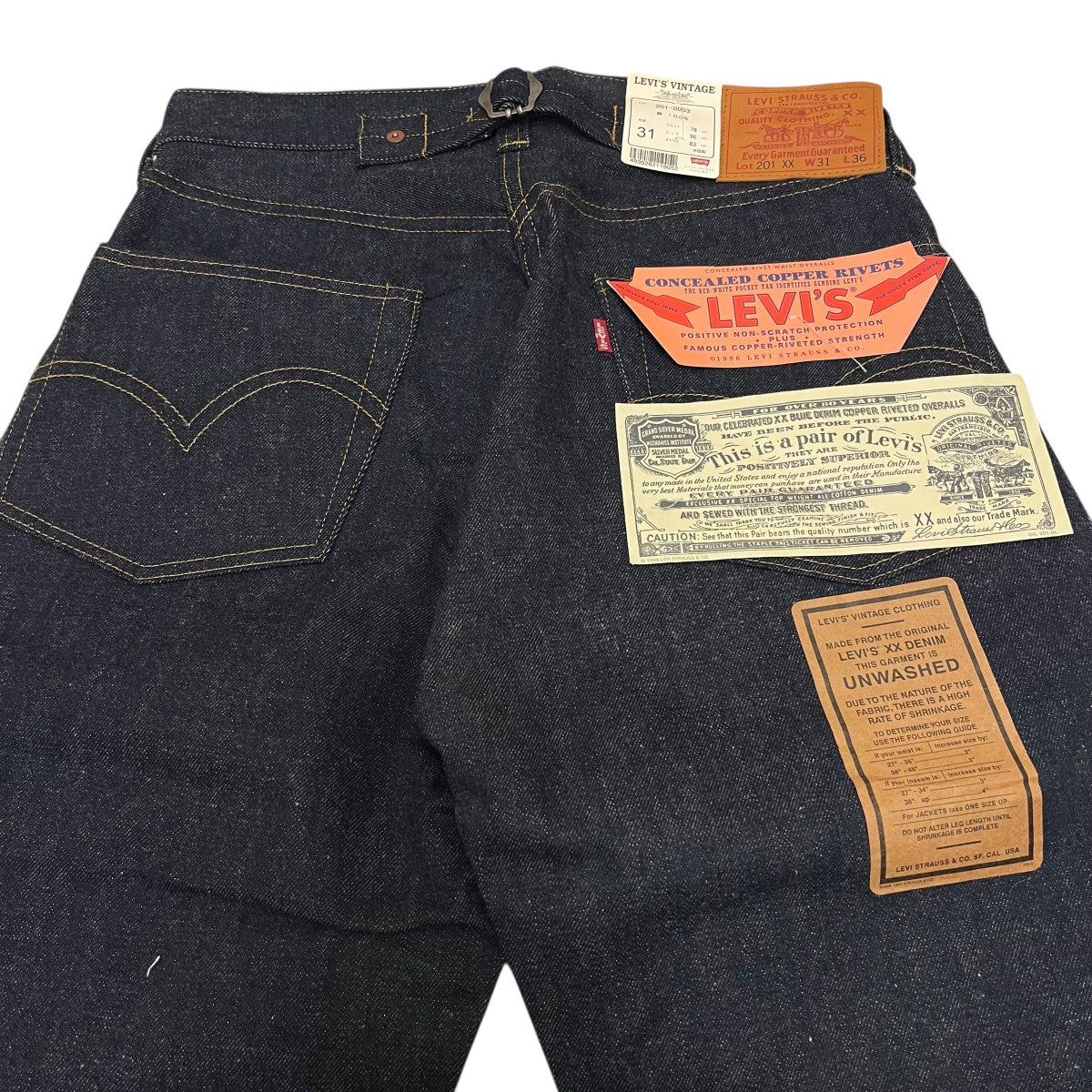 LEVI'S(リーバイス) 復刻201XX バレンシア工場 98年製デニムパンツ201