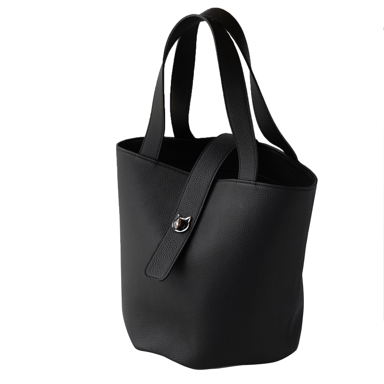 バケットバッグバッグ・PAW グランデ キュイール・マッシュ / ブラック