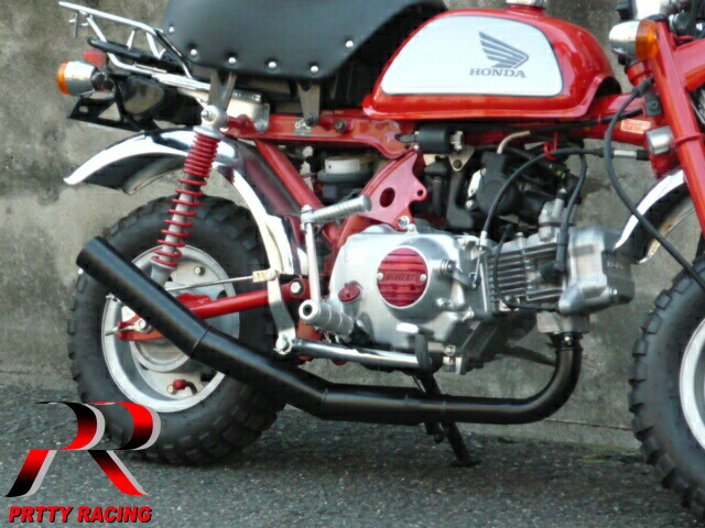 楽天市場】HONDA エイプ50 APE （PRETTYショート管） 黒 マフラー