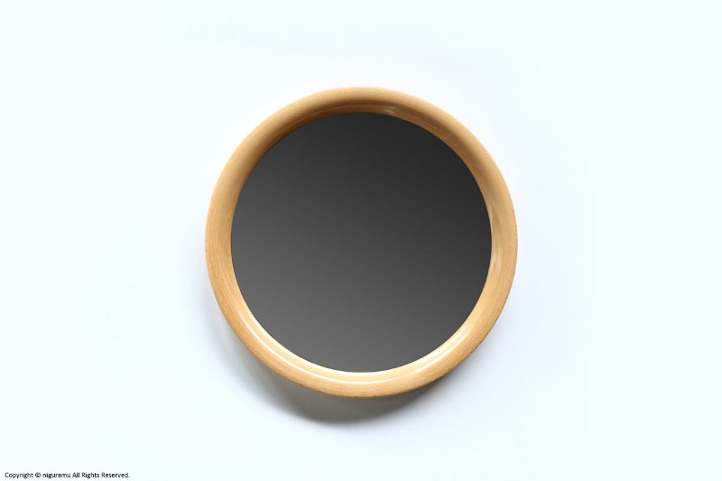 楽天市場】曲木鏡（ウォールミラー） 小判型, 小 / 木地色【鏡以外との