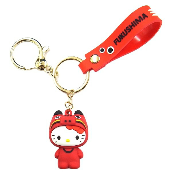楽天市場】ご当地キティ青森限定(りんご)ラバーキーホルダー : ご当地