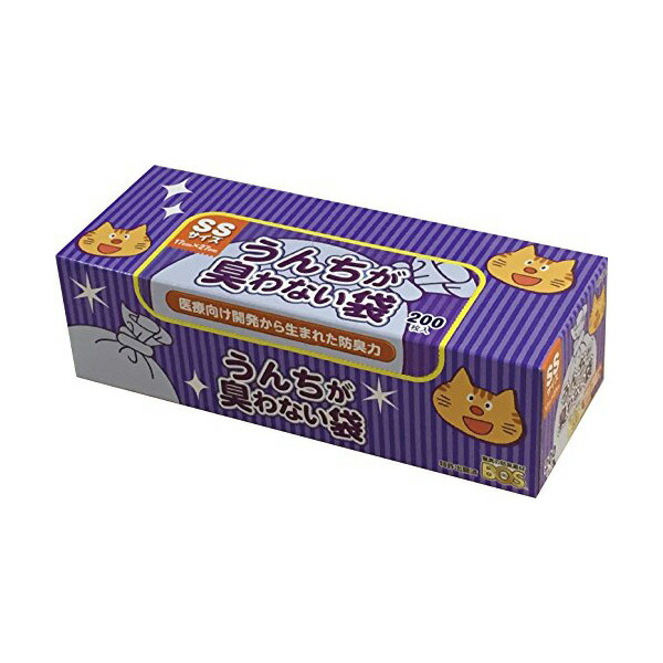 楽天市場】クリロン化成 うんちが臭わない袋BOS（ボス） ネコ用 S