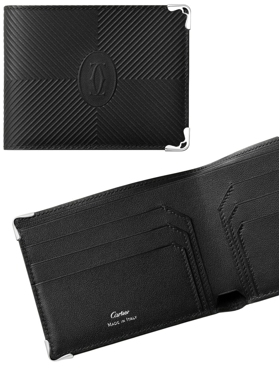 楽天市場】カルティエ 二つ折り財布小銭入れなし ブラック パシャ ドゥ