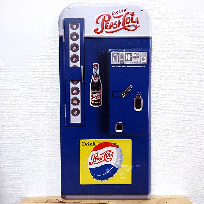 楽天市場】ペプシ ブリキ看板 アメリカン アンティーク PEPSI COLA