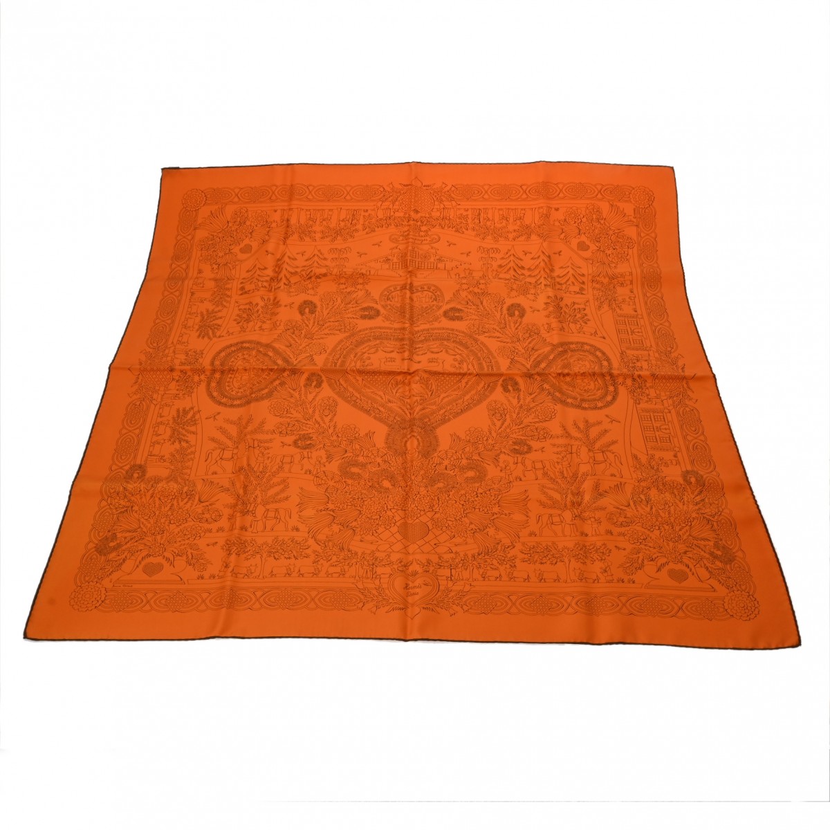 楽天市場】【エルメス】Hermes カレ90 シルクスカーフ LA MARCHE Du