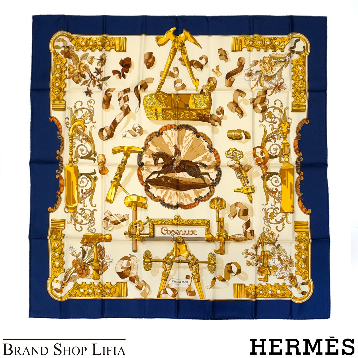 楽天市場】【新品】 エルメス スカーフ カレ 90 レトル・エケストル