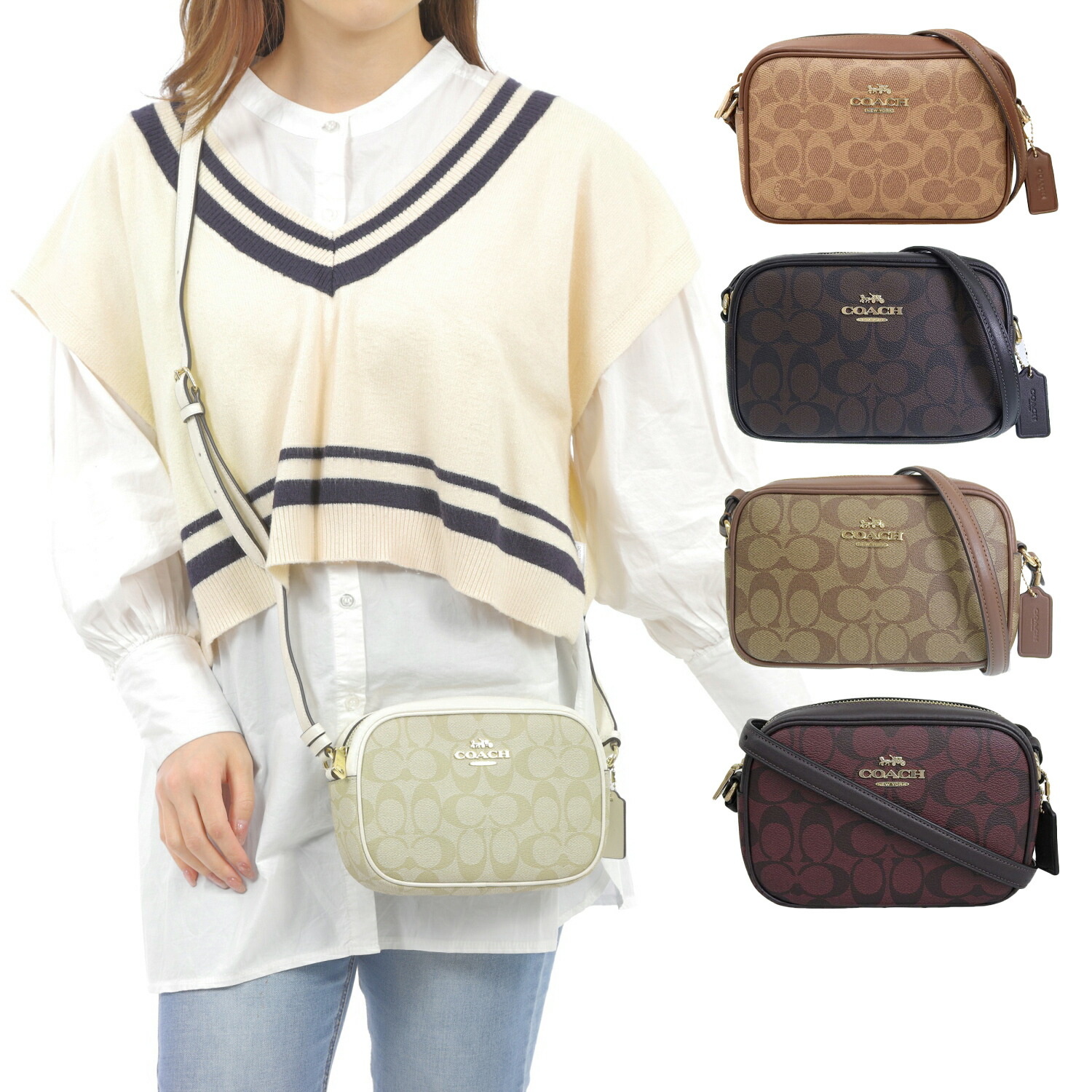 楽天市場】COACH コーチ レザー ショルダーバッグ メッセンジャー