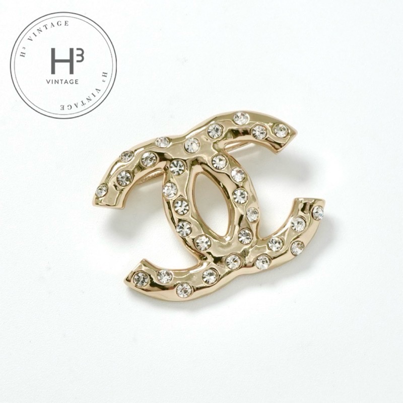 楽天市場】【送料無料】 シャネル ブローチ ゴールド ホワイト NO5 美