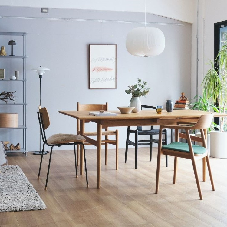 CH327 ダイニングテーブル (サイズ190cm 樹種 / 塗装ビーチ材：オイル