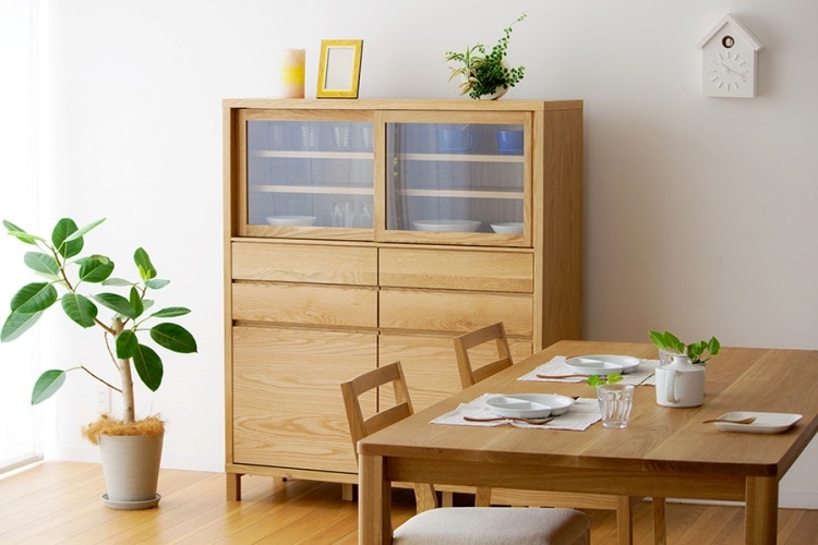 カノ カップボード 115(ホワイトオーク) | 高野木工(TAKANO MOKKOU