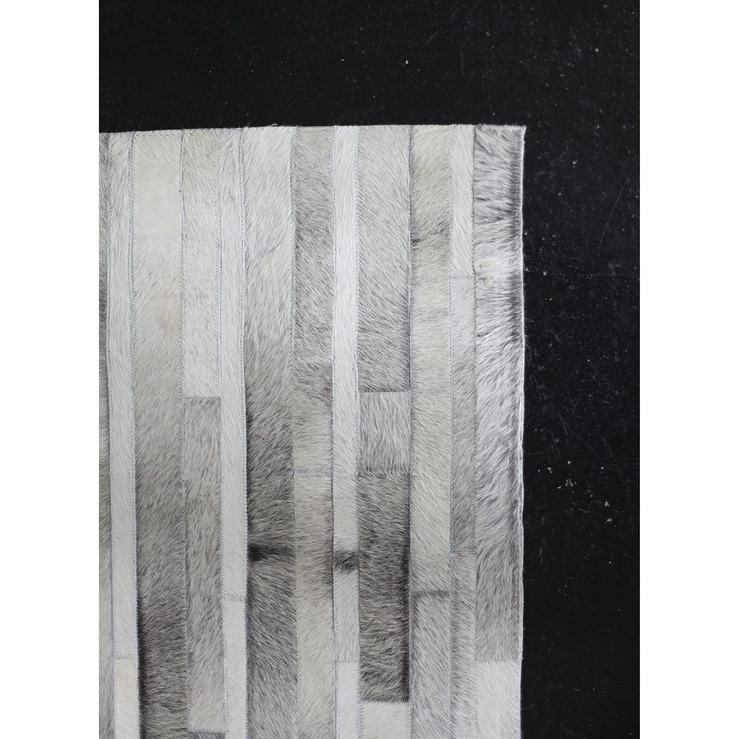 パッチワーク ラグ(ストライプ/グレー) | リグナ通常品 | おしゃれな