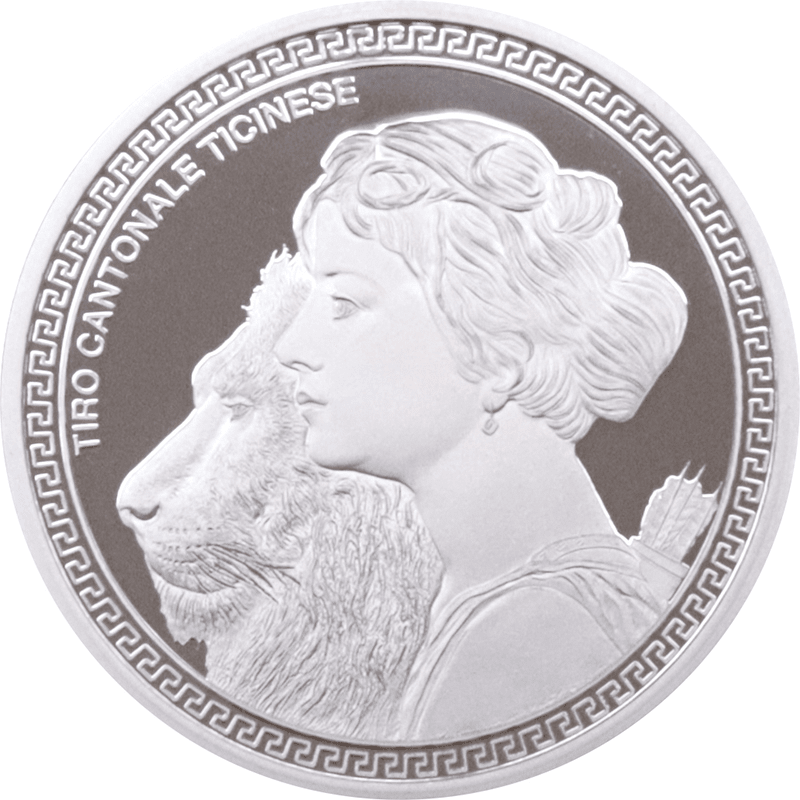 スイス 2025年 連邦射撃祭 ティチーノ州 50フラン銀貨 プルーフ