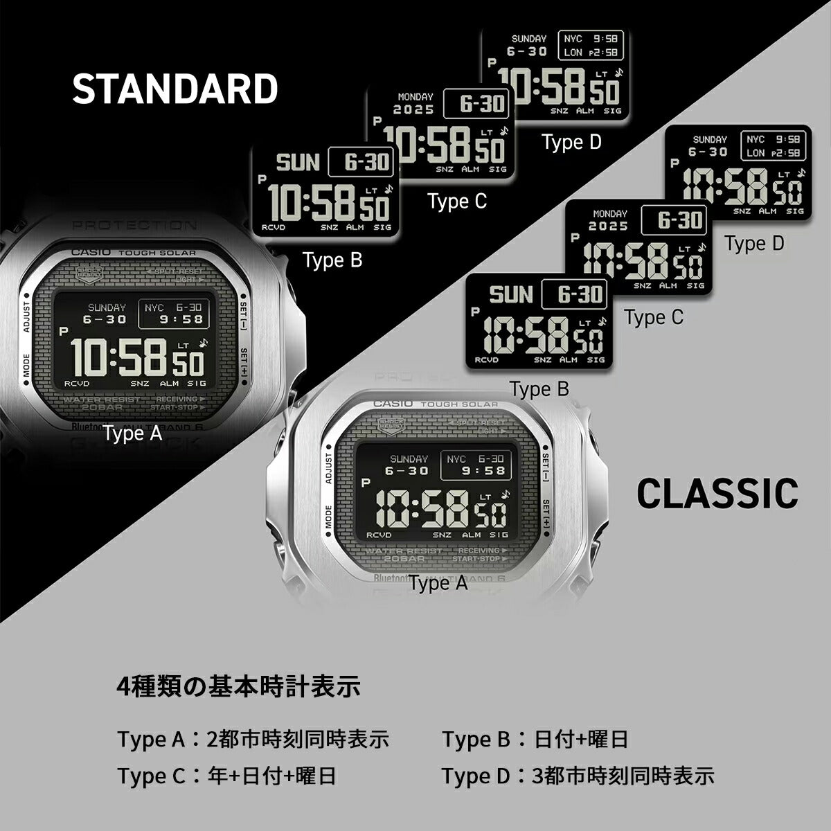 G-SHOCK フルメタル MIP液晶モデル ゴールド GMW-BZ5000GD-9JF メンズ