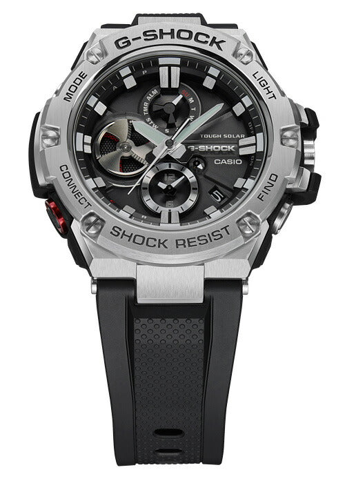 G-SHOCK G-STEEL GST-B100-1AJF メンズ ソーラー ブラック シルバー