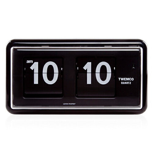トゥエンコ パタパタ時計 フリップクロック 置き時計 ブラック QT-30