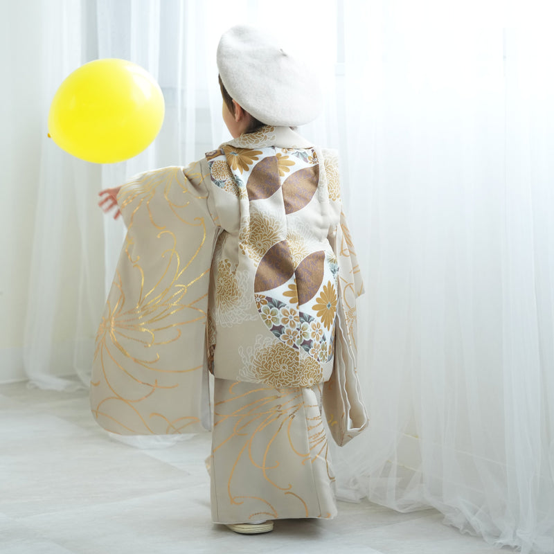 レンタル】七五三 3歳 男の子 ひよこ商店 被布セット 子供 kids 三つ身