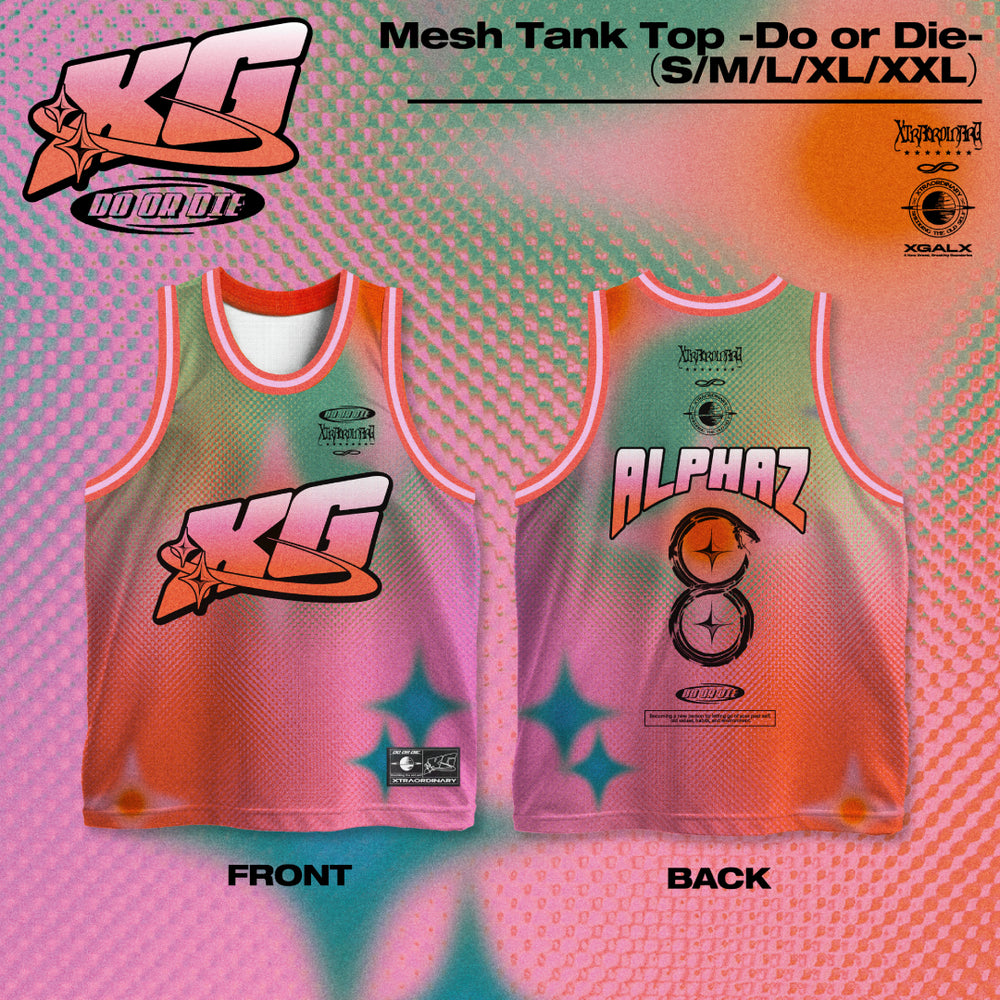 Mesh Tank Top -Do or Die- – XGALX OFFICIAL SHOP