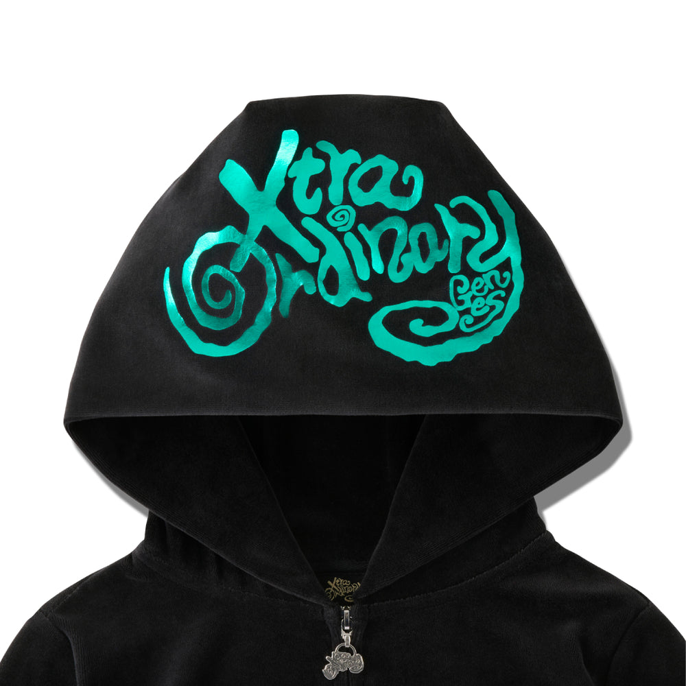 Velour Zip Hoodie Produced by XG – XGALX OFFICIAL SHOP