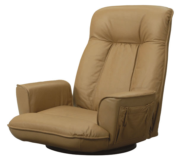 光製作所 高級本革張り座椅子 SPR ビータ 座360度回転式 ガス