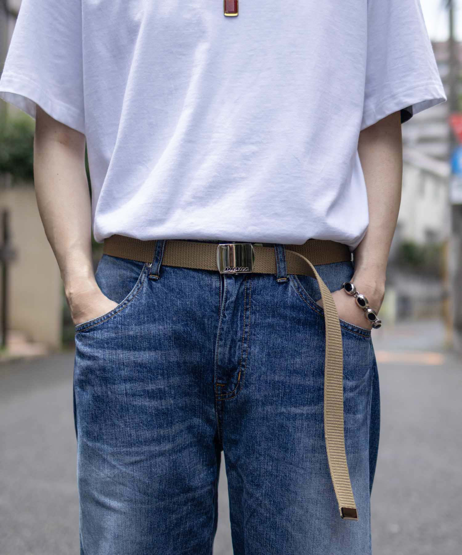 Dickies（ディッキーズ） GIベルト メンズ 穴なし ガチャベルト 布