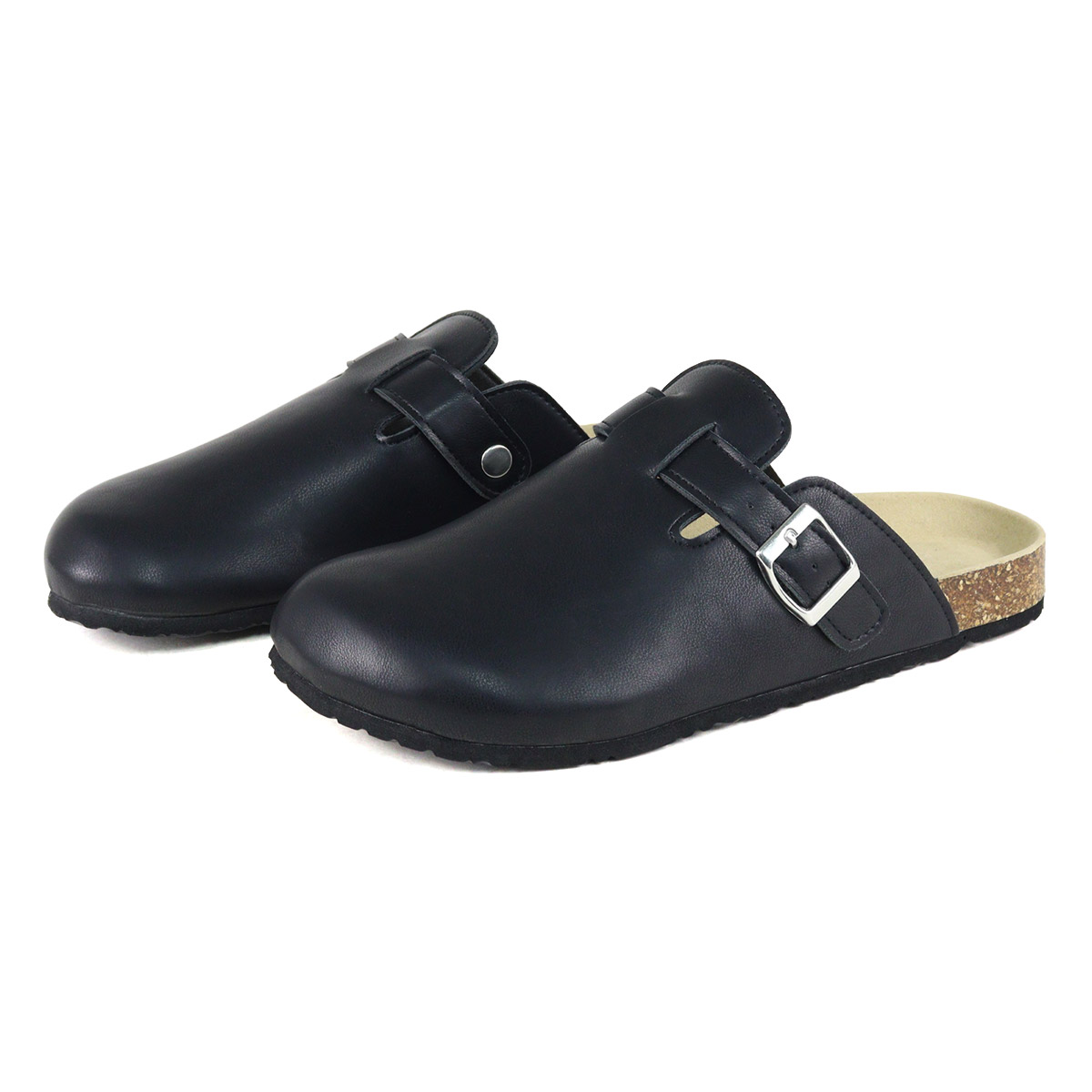 サンダル メンズ 黒 疲れにくい 軽量 クロッグ サボ ベルトかかとなし