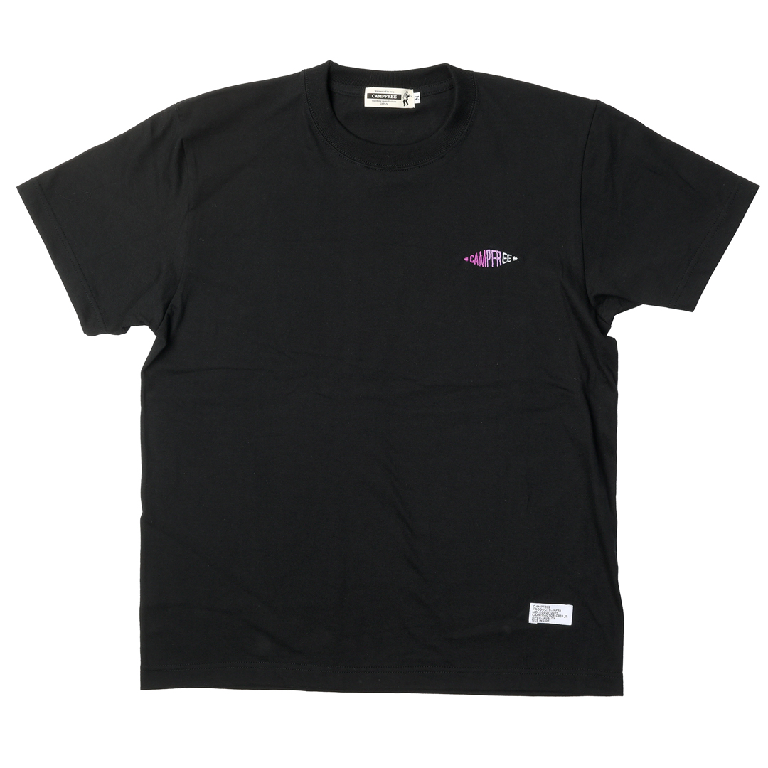 ティシャツ Tシャツ 半袖 メンズ レディース ワンポイント 刺繍 白 黒