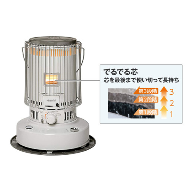 TOYOTOMI（トヨトミ） 対流形 石油ストーブ ホワイト KS-67H(W)＋専用