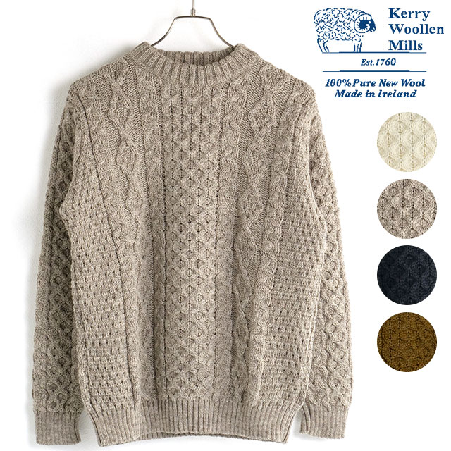 Kerrywoollenmills（ケリーウーレンミルズ） メンズ アランケーブル