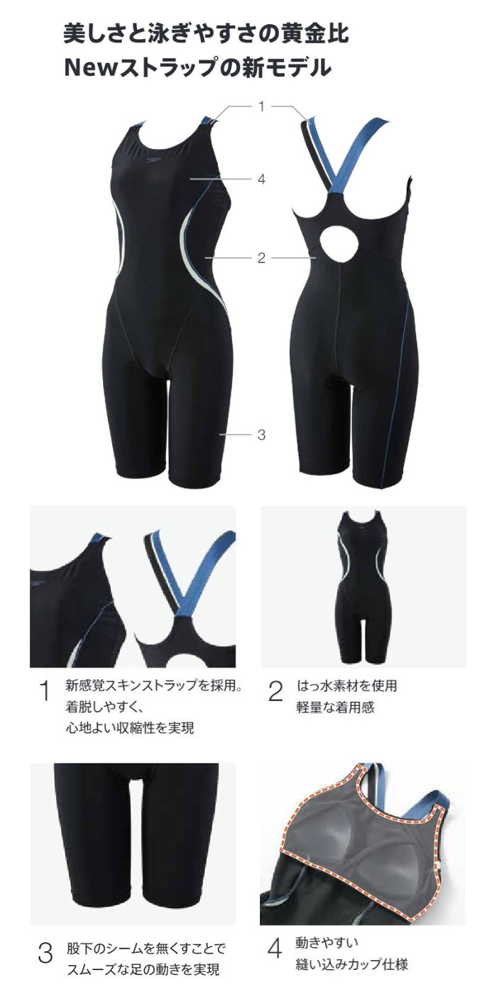 speedo（スピード） レディース フィットネス水着 オールインワン