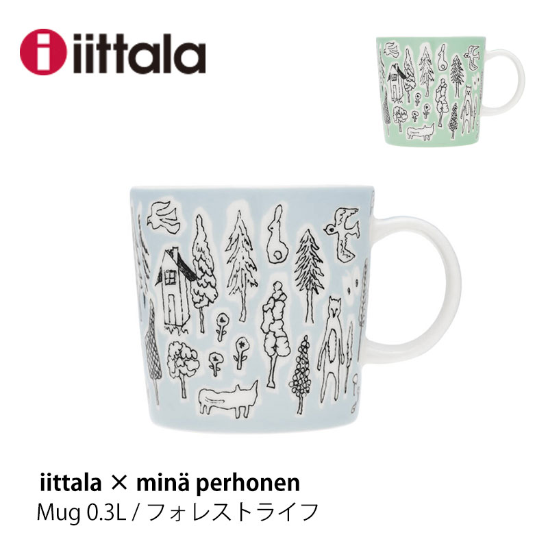 iittala（イッタラ） × ミナ ペルホネン マグ 0.3L フォレストライフ