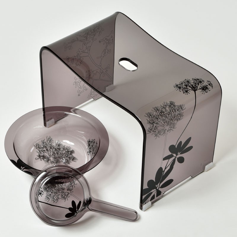 センコー バスチェアセット アクリル クリア おしゃれ バスチェアー お