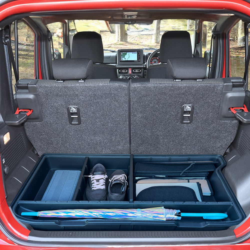 ジムニーノマド パーツ ラゲッジボックス 収納 蓋付き 仕切り 二分割式