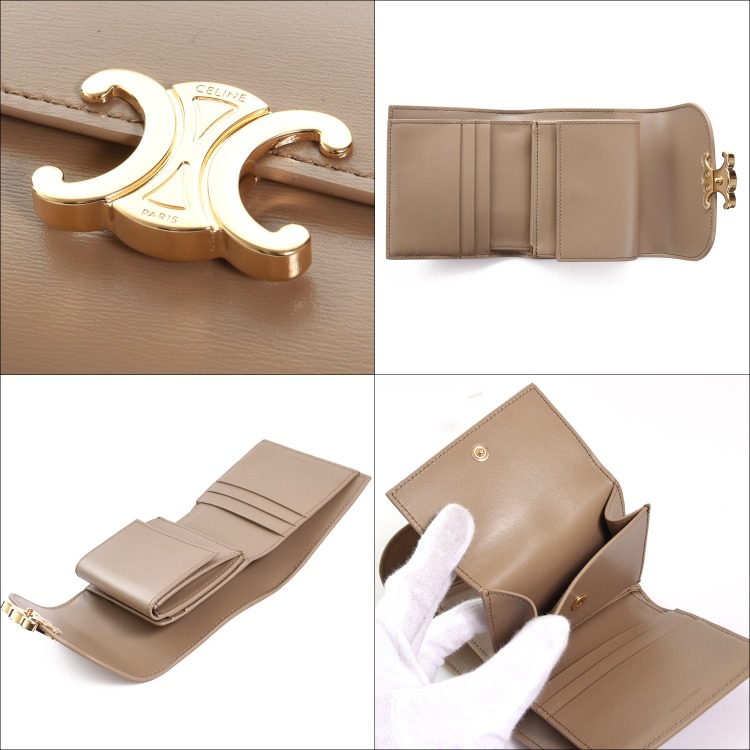 CELINE（セリーヌ） 三つ折り財布 スモール フラップウォレット