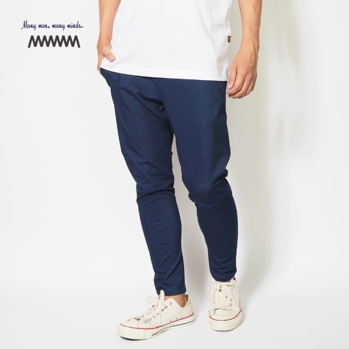 Many men many mind ジョガーパンツ デニムパンツ スリム ストレッチ