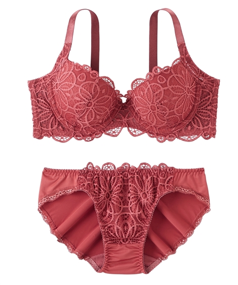 ニッセン（nissen） ブラジャー ショーツ セット レディース 脇高