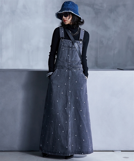 ニッセン（nissen） サロペット ワンピース ジャンパースカート 大きい