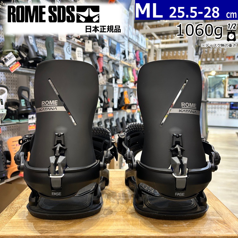 25-26 ROME KATANA AW FASE カラー:BLACK M/Lサイズ ローム メンズ