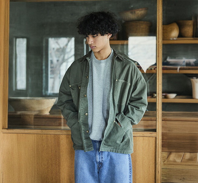 orslow オアスロウ 01-6034-76S RELAX FIT OXFORD COVERALL ARMY GREEN