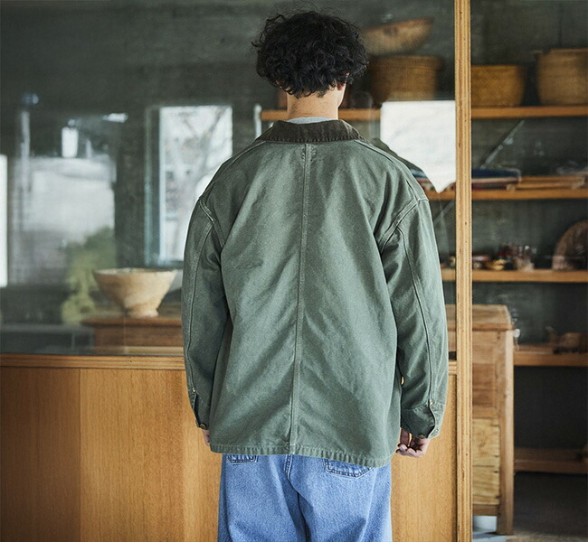 orslow オアスロウ 01-6034-76S RELAX FIT OXFORD COVERALL ARMY GREEN