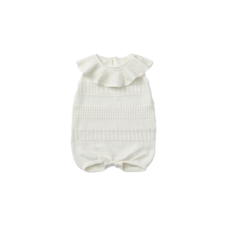 MARLMARL マールマール ニットフリルロンパース knit frill rompers