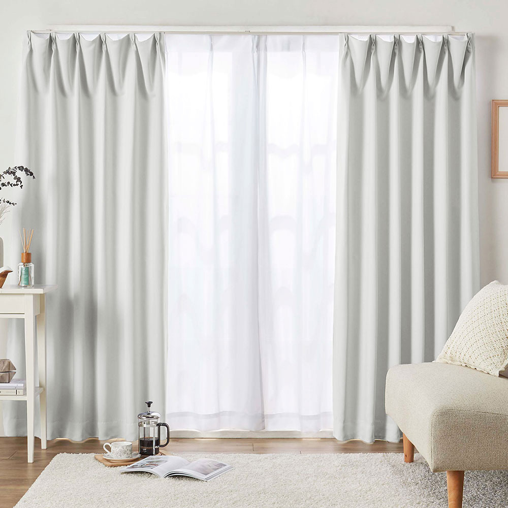 iellio カーテン 210cm 230cm 4枚セット 遮光 1級 大きめ 幅100 遮熱