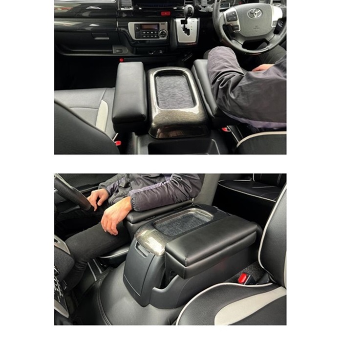 CA ハイエース 200系 アームレスト A-345 BK ブラック : オートワーク