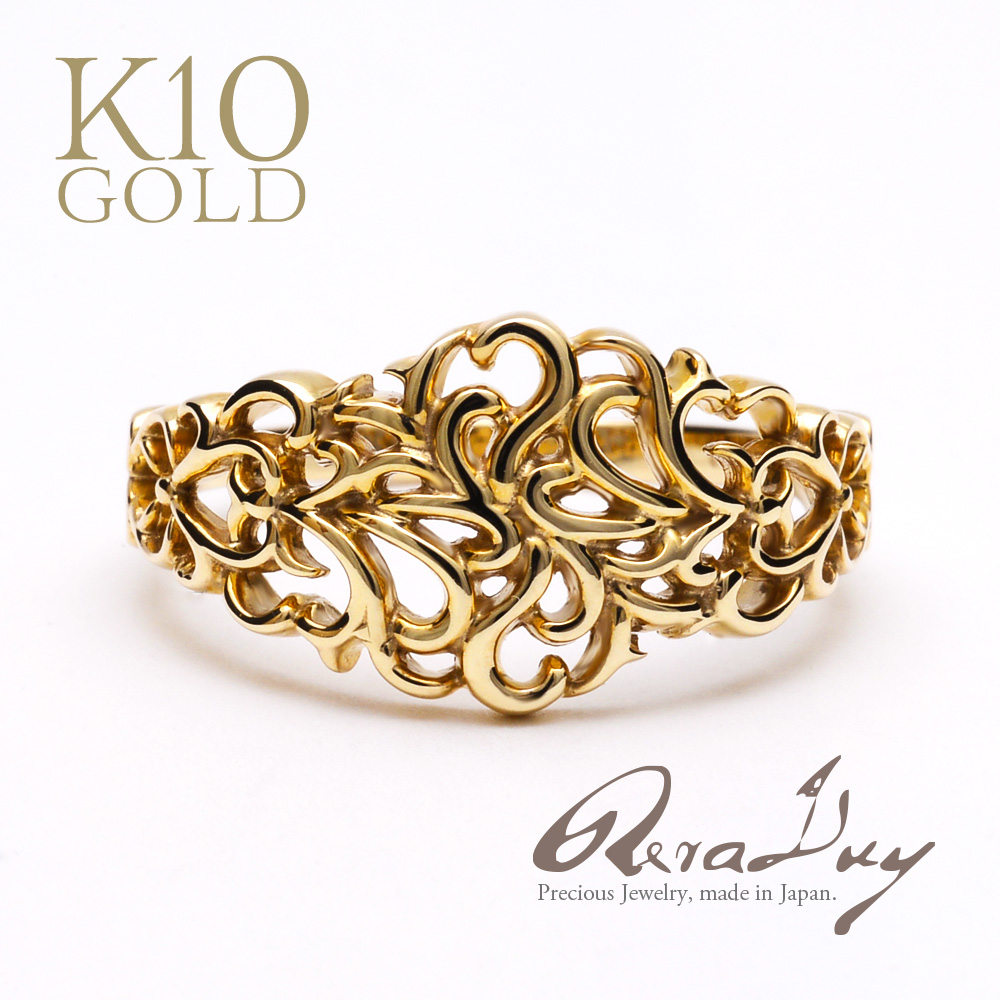 ALOHA MANA（アロハマナ） ゴールドリング 10金 K10 指輪 イエロー