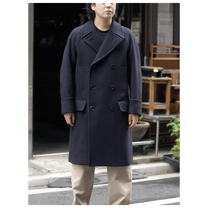 Scye（サイ） ウール カシミヤ メルトン ダブル オーバーコート (5124