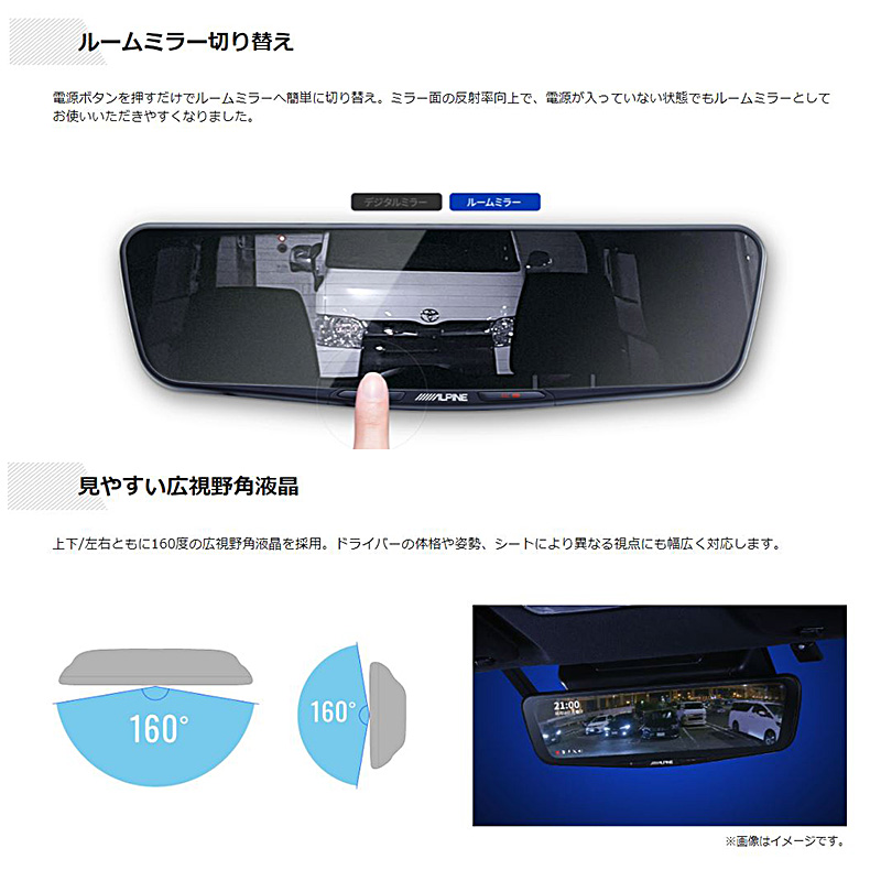 ALPINE（アルパイン） DVR-DM1200A-IC ALPINE ドライブレコーダー搭載